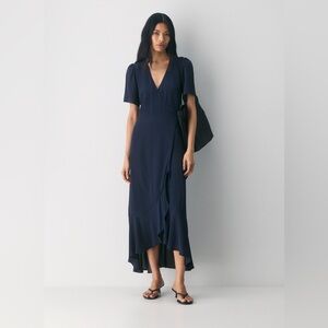 Aritzia Wilfred Gazette Dress in Admiral Blue, size L